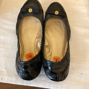 Tabari Black Leather Shoe Size 9.5